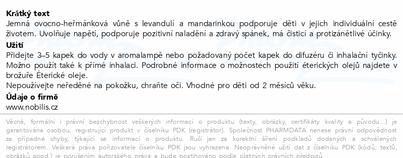 Nobilis Tilia Směs éterických olejů dětská 10ml