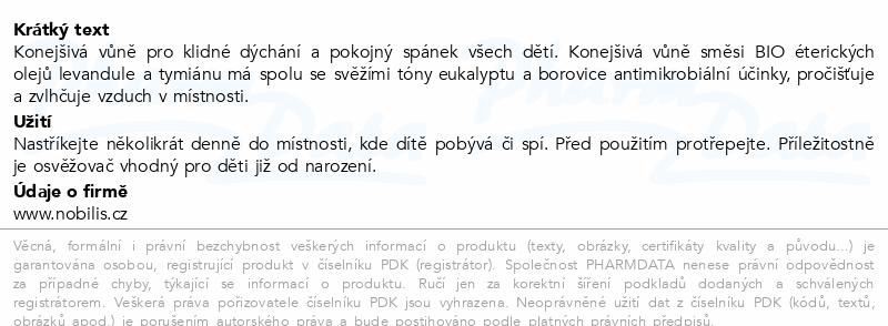 Nobilis Tilia Dětský osvěžovač vzduchu Majda 200ml