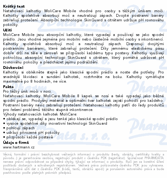 MoliCare Mobile Inkon.kalh.natahovací 8k L 14ks