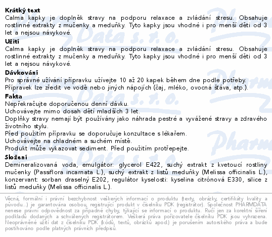 Calma 30ml Pharmalife
