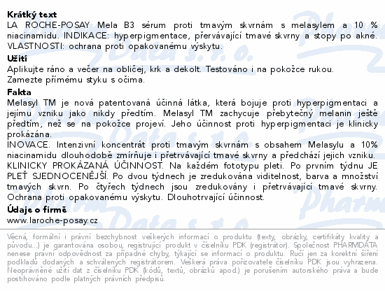 LA ROCHE-POSAY MELA B3 sérum 50ml