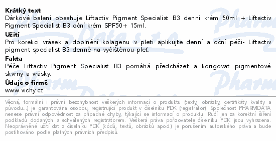 VICHY LIFTACTIV Pigment Specialist B3 Vánoce 2025