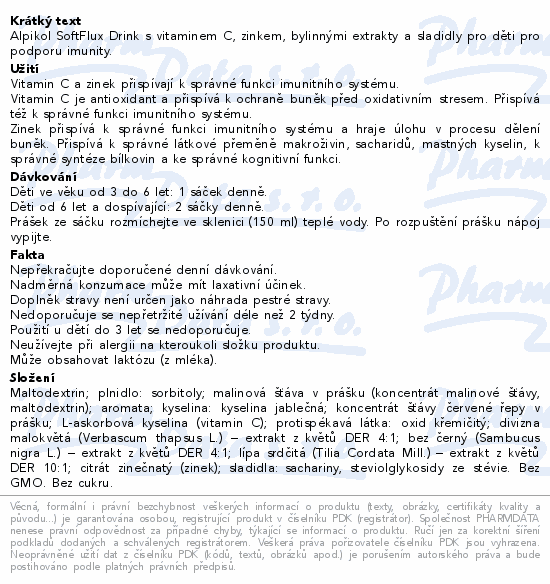 ALPIKOL SoftFlux Drink for kids sáčky 10x5g