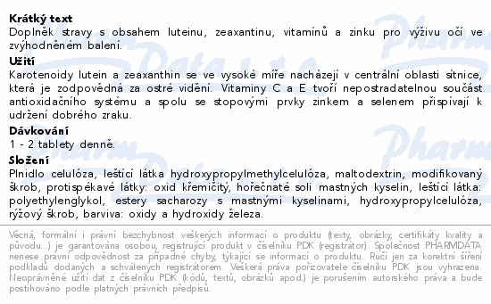 Ocuvite LUTEIN forte tbl.60+30 DAREK Bausch+Lomb