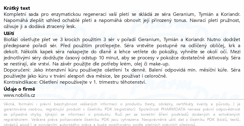 Nobilis Tilia Obnovující séra Koriandr 3x20ml