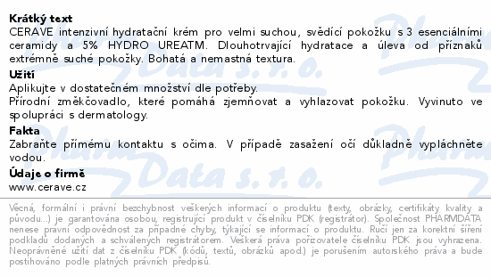CeraVe Intenzivní hydratační krém 340g