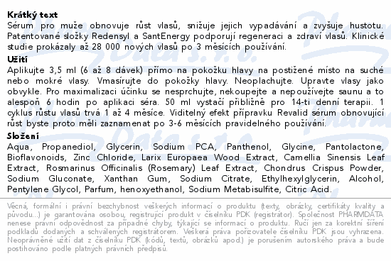 Revalid Regrowth Serum MEN 50ml