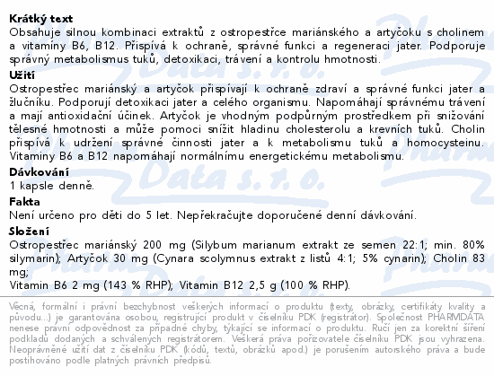 NatureVia Ostropestřec LipoAktiv cps.120