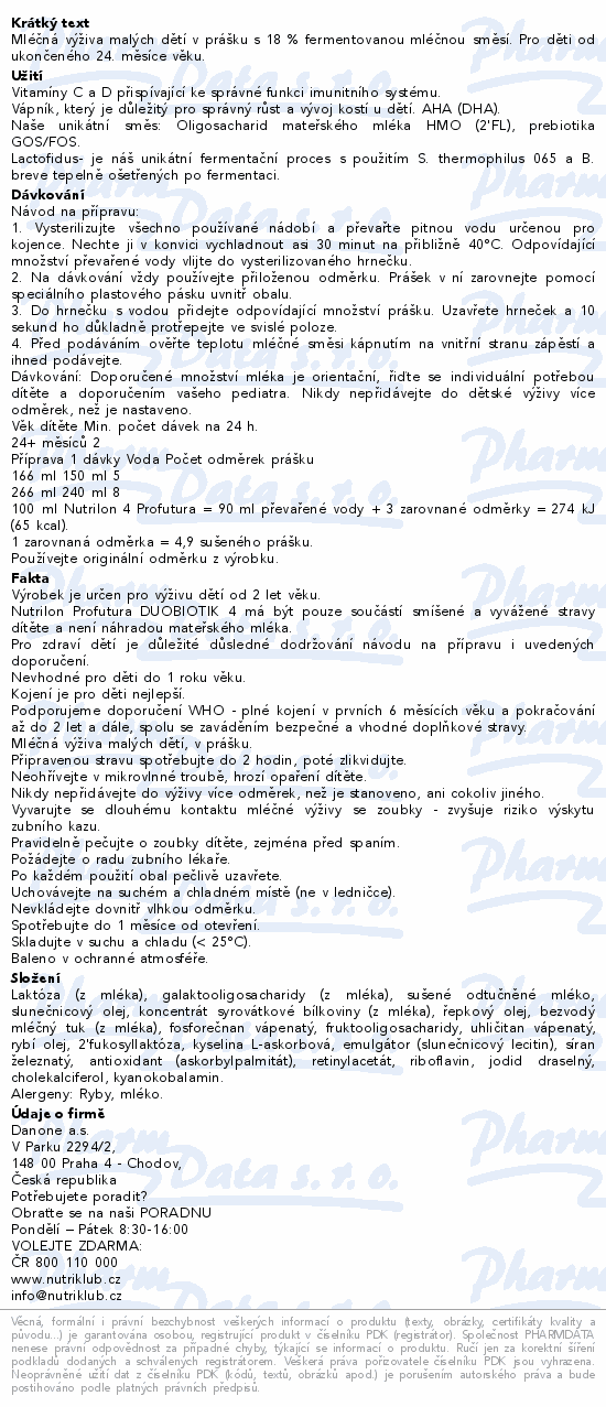 Nutrilon 4 Profutura DUOBIOTIK 800g