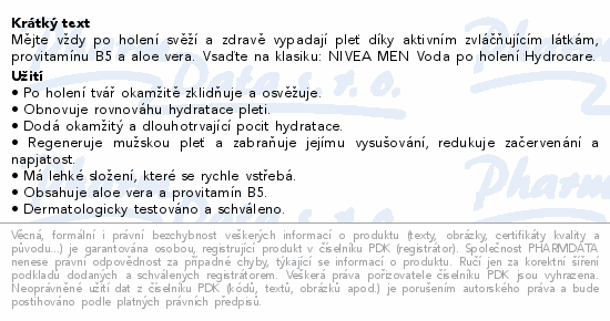 NIVEA MEN Hydrocare voda po holení 100ml 81362