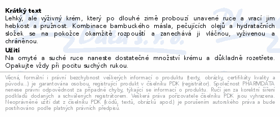 LEROS Jarní obnovující krém na ruce 30ml