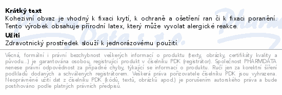 Kohezivní obvaz samodržící nester.6cmx4m Steriwund