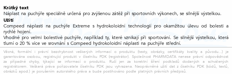 Compeed Náplasti na puchýře Extreme 5ks