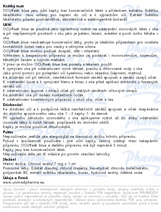 OCUflash blue oční kapky 10ml