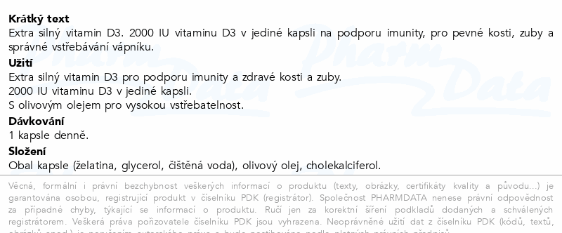 GS Vitamin D3 2000 IU cps.90+30 dárek