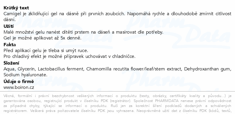 BOIRON CamiGel 15g