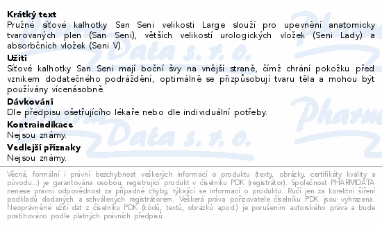 Seni San síťové kalhotky L 2ks