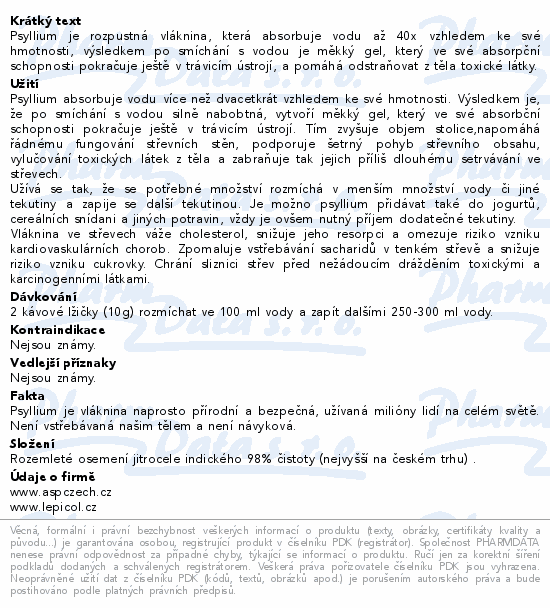 Topnatur Psyllium 300g