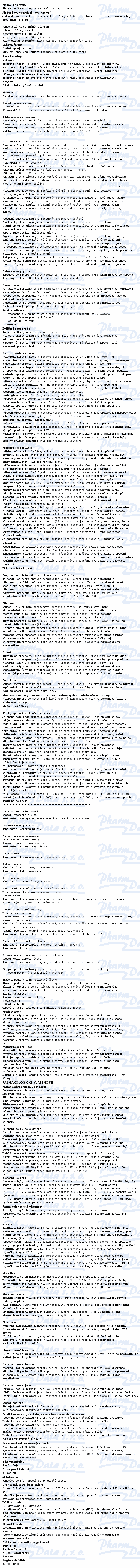 Nicorette spray 1mg/dáv.orm.spr.sol.1x13.2ml