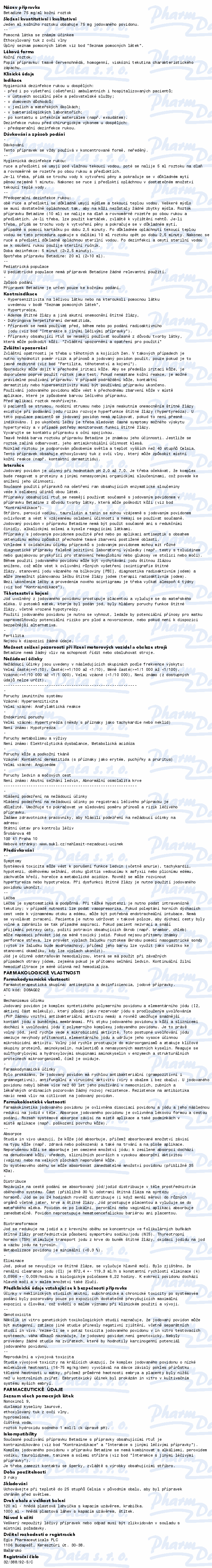 Betadine 75mg/ml drm.sol.120ml